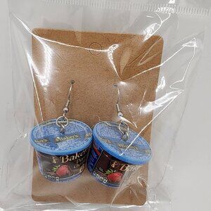 Mini-Brands "Baker's Dipping Chocolate" Stainless Steel Fishhook Earrings
